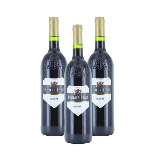 Pack De 3 Vino Tinto Pierre Jean Merlot 750Ml
