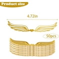 thumbnail image 3 of 50Pcs Golden Wings Chocolate Decor Wizard Party Chocolate Decoration Hollowed Wings Wafer Cupcake Toppers with Glue Point for Them Party Decor Supplies, 3 of 6