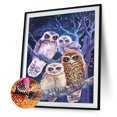 thumbnail image 2 of Taladro cuadrado completo hecho a mano 5D animales noche dibujo Kit DIY arte diamante pintura Likrtyny Arte deco, 2 of 9