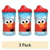 (3 pack) NUK First Choice Sesame Street Active Hard Spout Sippy Cup, 10 oz, 2 Pack