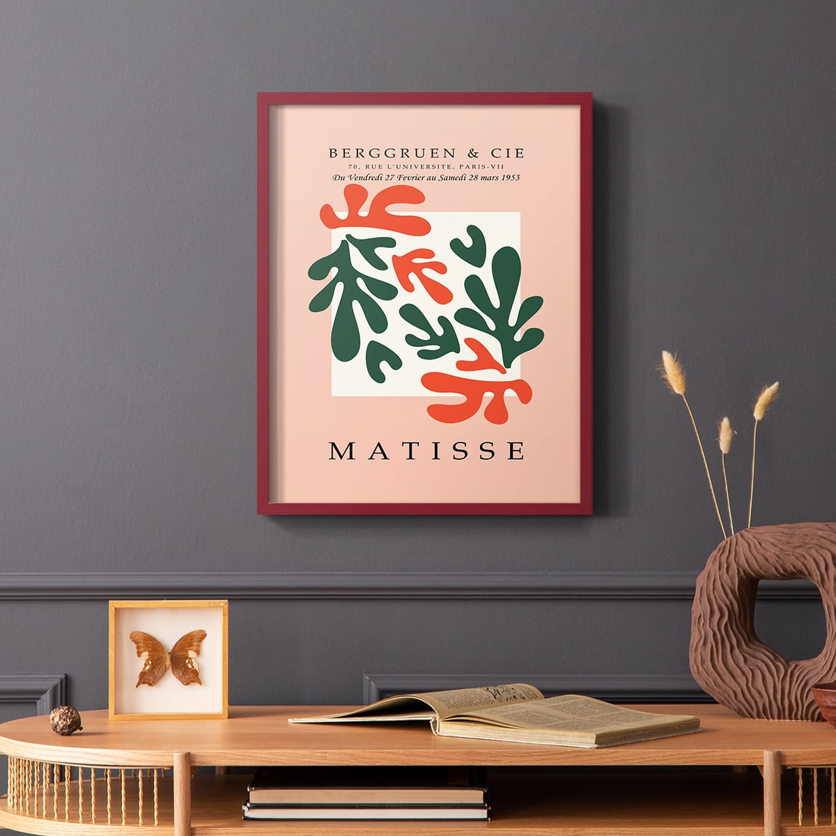 Matisse CCCXXX in Gray Solid Wood 16 x 20 Framed Print - Walmart.com