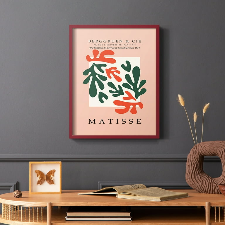 Matisse CCCXXX in Red Solid Wood 22 x 28 Framed Print - Walmart.com
