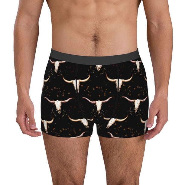 Fotbe Western Cowboy Calzoncillos Tipo Boxer con Bolsa de Soporte Total para Hombre, X-Temp Fresco, Transpirable y de Secado Rápido-Medium