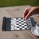 thumbnail image 2 of Juego de ajedrez Juegos de mesa de viaje portátiles Juego de ajedrez enrollable de cuero PU para niños y adultos, 2 of 8