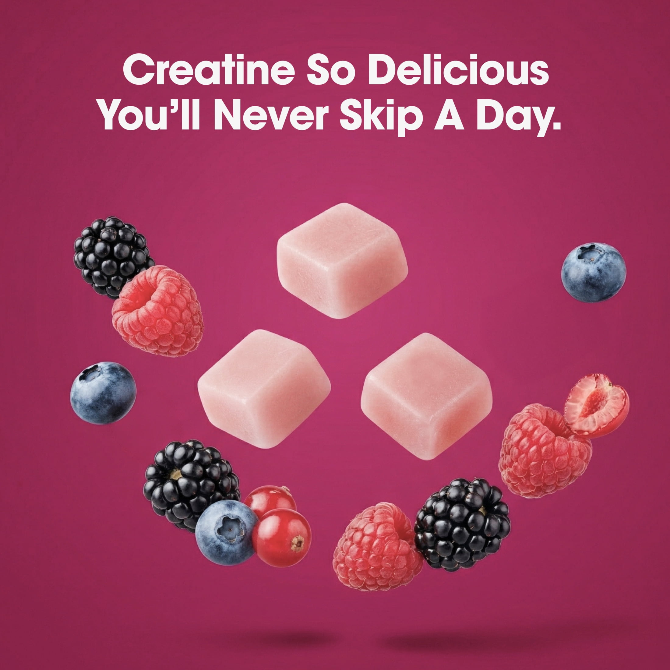 Optimum Nutrition Creatine Monohydrate Gummies, Mixed Berry, 75 Count