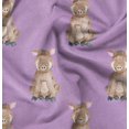 thumbnail image 1 of Soimoi Pink Rayon Fabric Pig Animal Printed Fabric 1 Yard 42 Inch Wide, 1 of 5