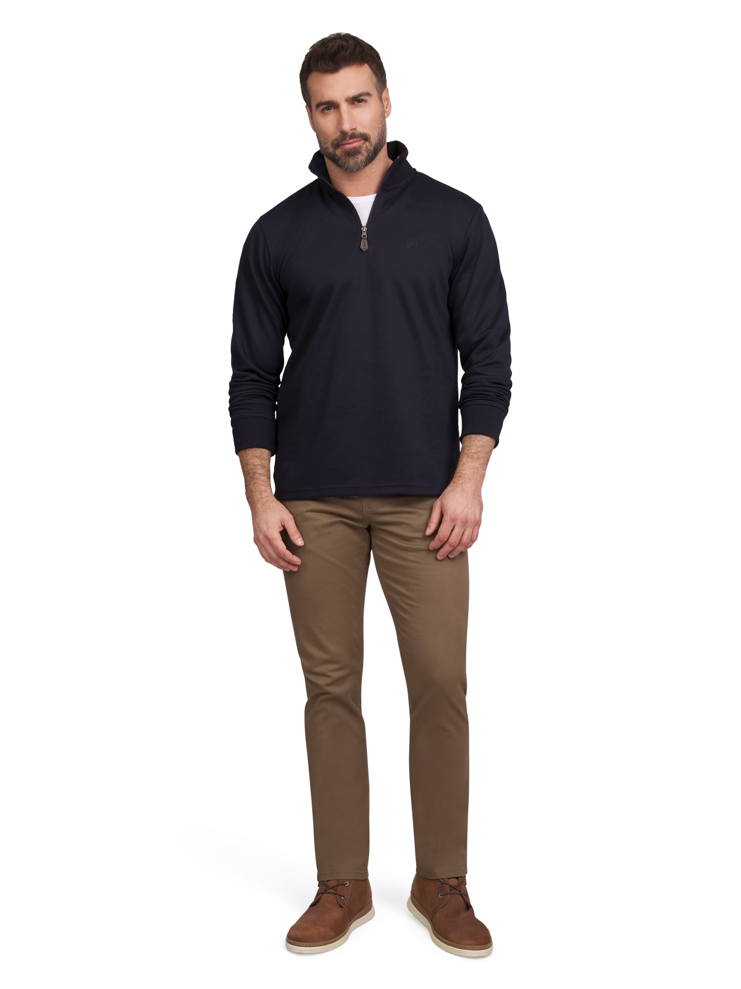Chaps Men's & Big Men's Camden Quarter Zip Knit Sweater, Sizes S-2XL