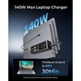 thumbnail image 3 of Power Bank Lenovo portátil de 140 W con cargador de 3 puertos de 20000 mAh, 3 of 7