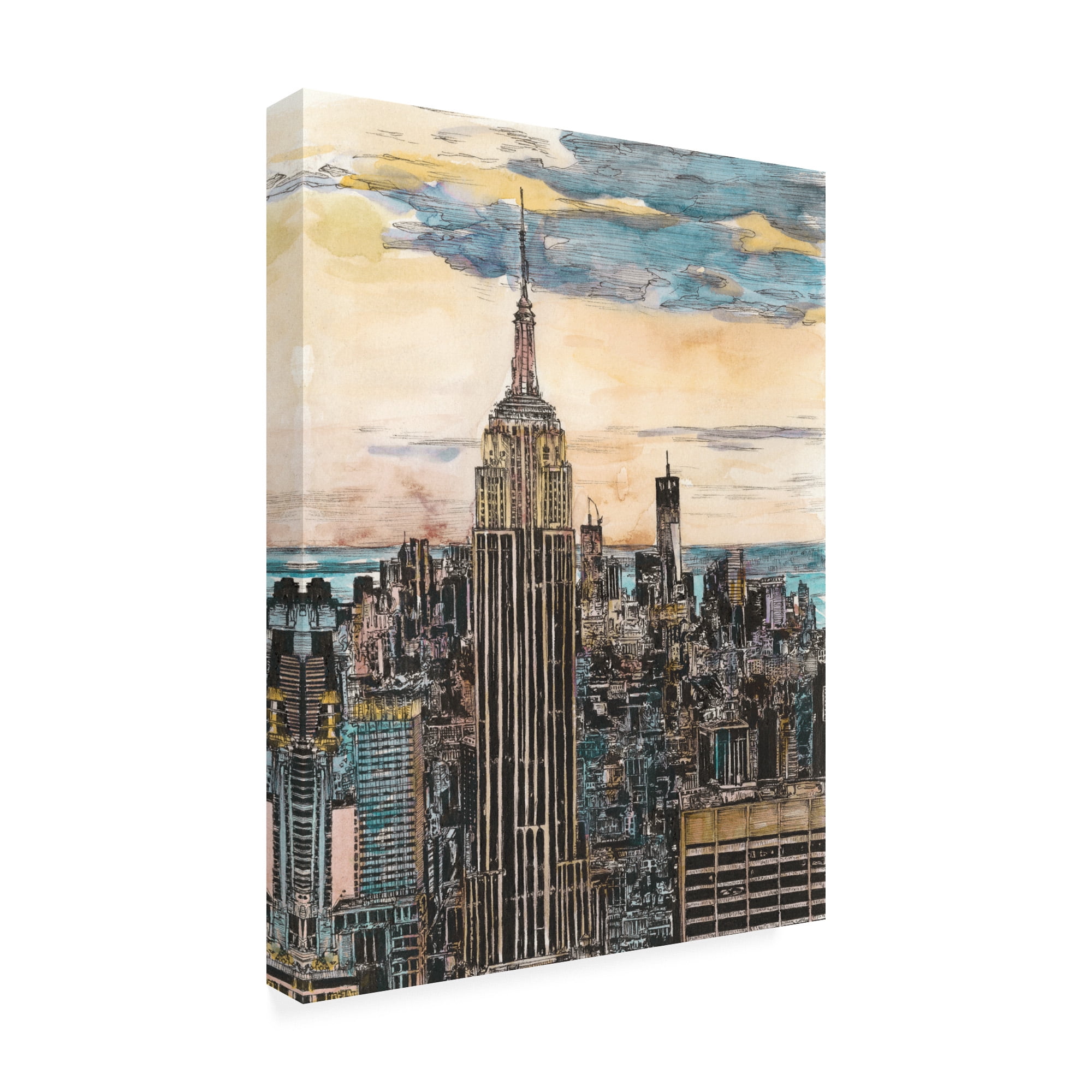 Trademark Fine Art 'US Cityscape NYC' Canvas Art by Melissa Wang