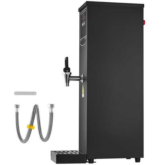 KFFKFF Commercial Electric Water Boiler, Hot Water Dispenser with Durable 316 Stainless Steel Heating Element, 1500W Efficient Heating, 50L per Hour Capacity for Coffee, Tea, Restaurants, and Offices