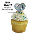 thumbnail image 3 of You are a Unicorn Unique Flowers Heart Love Cupcake Picks Toppers Decoration Set of 6, 3 of 7