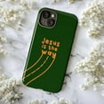 thumbnail image 5 of Christian Faith Phone Case, Jesus is the Way Inspirational Bible Verse Design, Religious Motivational Protective Cover for iPhone 17 16 15 14 13 12 11 Pro Max Plus Mini, 5 of 6