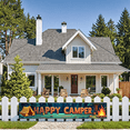 thumbnail image 4 of Forest Design Happy Camper Tent Banner Campfire Nature Scene for Outdoor Adventure Camping Event, 4 of 5