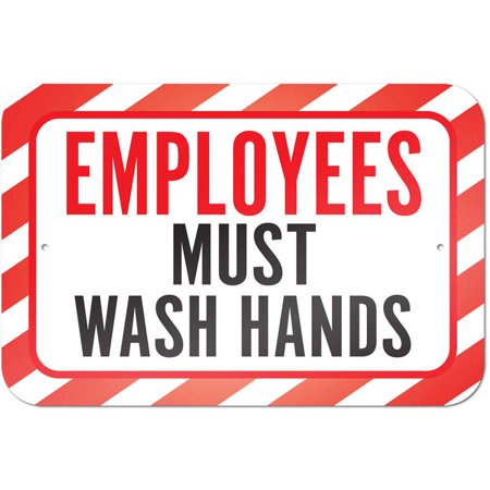 Employees Must Wash Hands Sign - Walmart.com