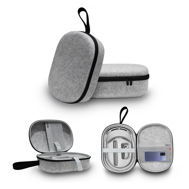Estuche de transporte Bolsa de transporte de viaje antiarañazos para Apple compatible con Vision Pro (estilo fieltro)