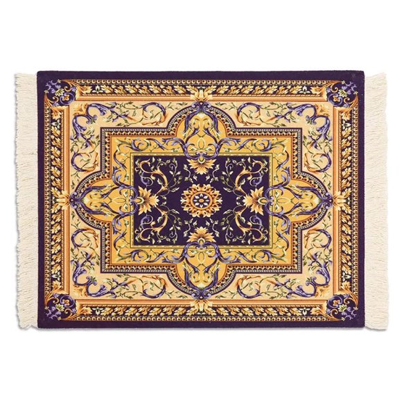 Rug Mouse Pad, Washable Elegant Oriental Persian Carpet Mouse Mat For Table Decor Great Gift