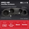 thumbnail image 3 of MB Quart Rear Soundbar Enclosure for 18-23 Jeep Wrangler JL & 20-23 Gladiator JT, 3 of 9