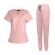thumbnail image 1 of Conjunto de uniforme médico para mujer, pantalón deportivo, cómodo, lavable a máquina, uniforme de trabajo de enfermera XS, 1 of 9