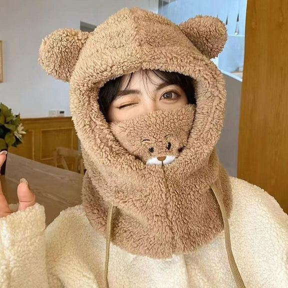 Winter-Ready Little Bear Hat Cold-Proof & Warm J5W8 P4A9