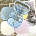 thumbnail image 1 of Blue Portable Contact Lens Case Travel Kit, For Daily Outdoor Office Use, 1 of 5