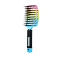 DDWD New gradient color bristle massage comb men‘s shape Big Bend comb