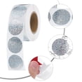 thumbnail image 3 of Uxcell 2 Rolls Shiny Round Stickers 1 Inch Self-Adhesive Label, Silver(H-35-25), 3 of 5