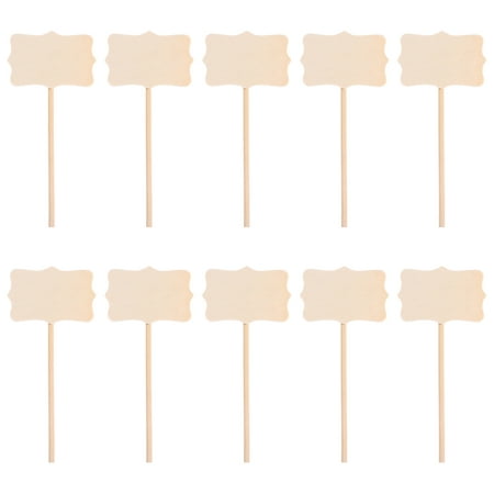 

20pcs Easter Decorations DIY Supplies Manual Painting Blank Wooden Insert Cards