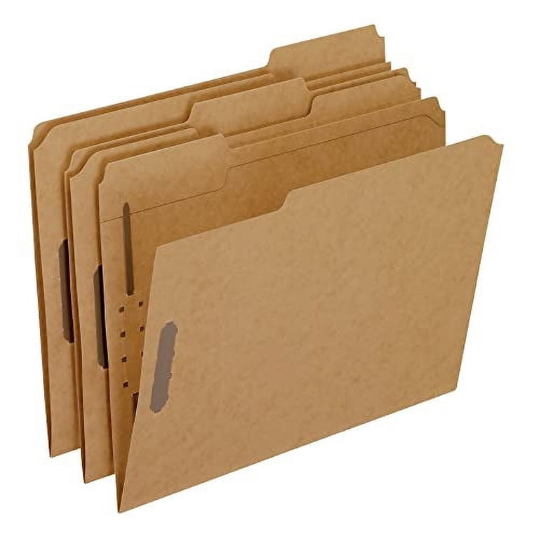 Pendaflex Kraft Fastener Folders 2 Fasteners 1/3 Cut Tabs Letter