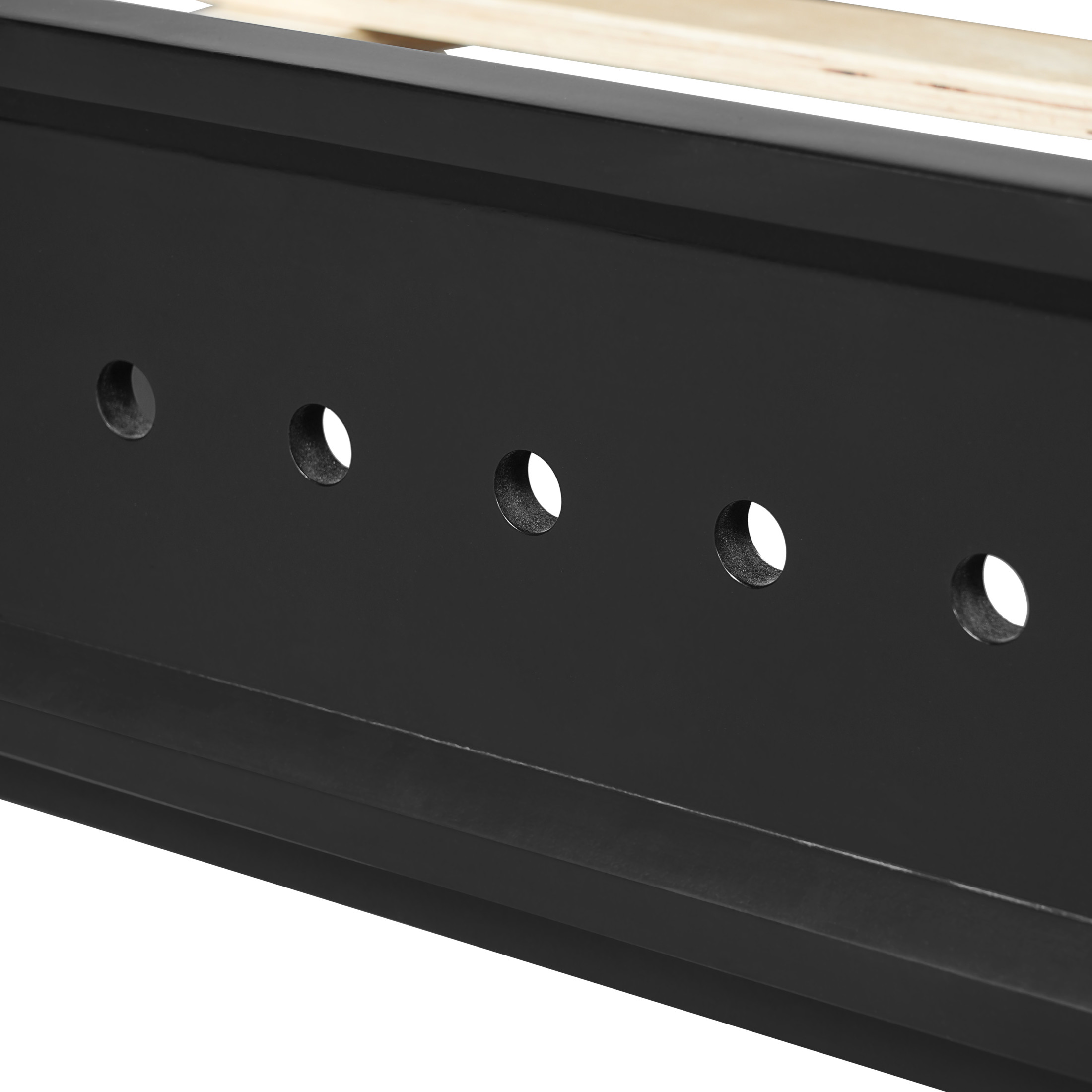 Christopher Knight Home Elegant Wooden Queen Size Bed Frame with Headboard, Black