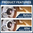 thumbnail image 6 of Unique Bargains Car Wheel Hub Centric Rings Wheels Center Shaft Shock Absorbing Hubrings Aluminium Alloy Silver Tone Durable OD 78.1mm to ID 63.6mm, 6 of 7