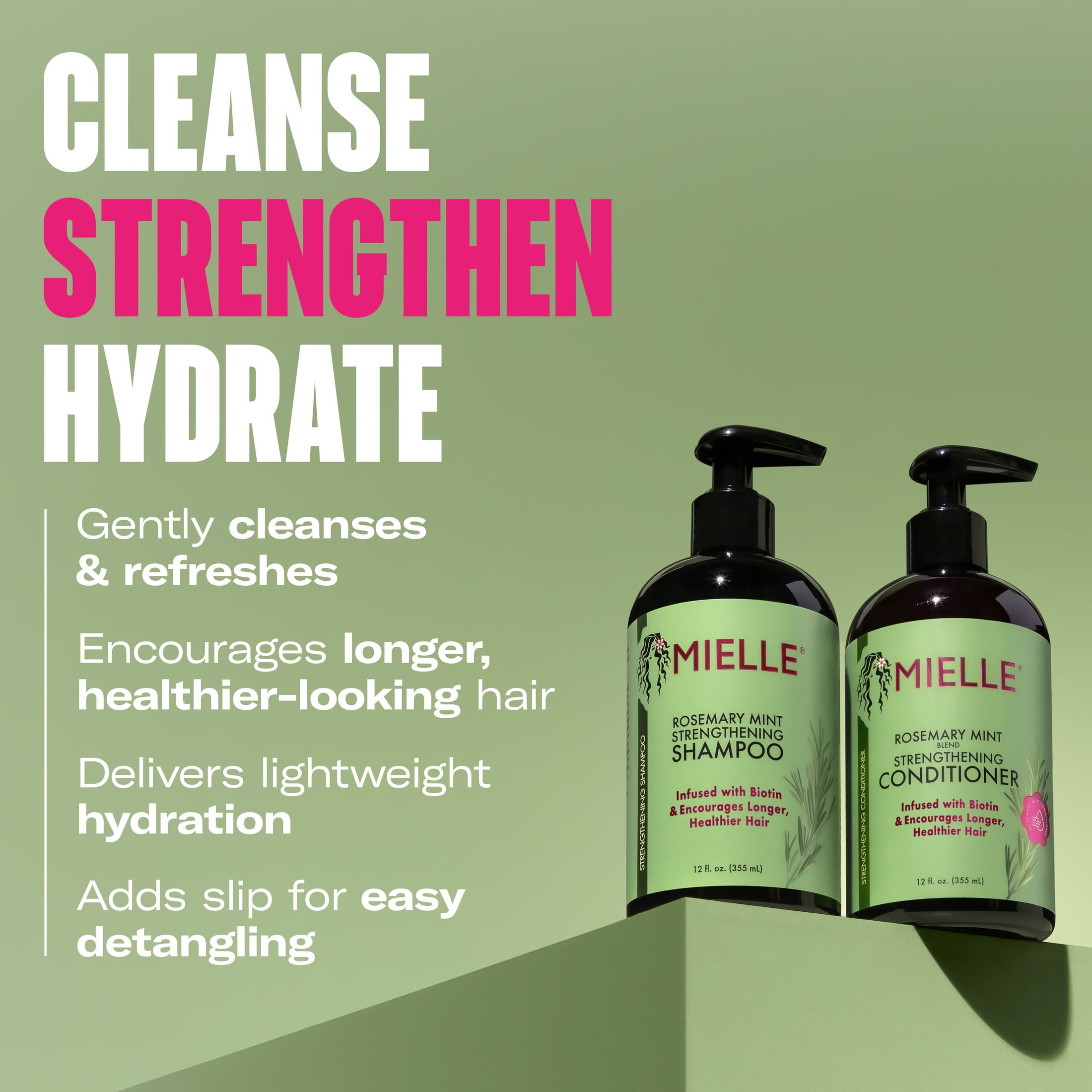 Mielle Rosemary and Mint Clarifying Shampoo and Conditioner Set
