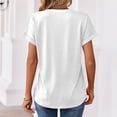 thumbnail image 6 of Resicozy Womens Summer Tops Short Sleeve Basic Casual V Neck T Shirts Trendy Lightweight 2026 White M, 6 of 7