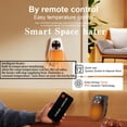 thumbnail image 3 of Calefactor compacto Upwsma de 450 W con control remoto, 110 V y temporizador, 3 of 8