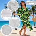 thumbnail image 6 of Xixirimido Jamaican Patriotic Camo Print Womens Plus Size Kaftan Dress V Neck Batwing Sleeve Beach Cover Up Swimsuit Coverups Summer Lounge Caftan Dress, 6 of 7