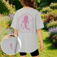 thumbnail image 2 of T-Shirt Décontracté à Manches Courtes pour Filles, Col Rond, Haut Imprimé, Tissu Extensible Confortable pour le Quotidien, l'École et les Activités Extérieures, Âges 3-13, 2 of 6