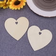thumbnail image 4 of SENSETH 50pcs Wood Heart Cutouts for DIY Crafts and Decor, 4 of 7