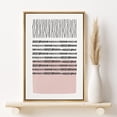 thumbnail image 2 of PixonSign Framed Canvas Print Wall Art Black Lines Over Pink Color Field Abstract Shapes Illustrations Expressionism Contemporary Edgy Multicolor for Living Room, Bedroom, Office - 16"x24" Natural, 2 of 5