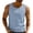 Light Blue, variant on Men’s Muscle Tank Top with Pocket Athletic Sleeveless Shirt Breathable Faux Denim for Gym and Casual Wear Size 4XL White