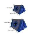 thumbnail image 2 of Methold Tienda triangular para hámster - Relación -precio Ventana multifuncional Malla transpirable Rata Ardilla Hurón Conejo enano Hábitats y jaulas para animales pequeños rosa 28*20*16, 2 of 6