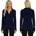 thumbnail image 6 of Shihyeh Women's UPF 50+ Lightweight Athletic Jacket Sun Protection Full Zip Long Sleeve Shirts Hiking Outdoor Pockets, 6 of 9