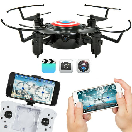 Best Choice Products 2.4GHz Folding Pocket Mini Drone w/ Altitude Hold, Smart Phone Control, WIFI Camera -