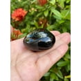 thumbnail image 6 of Black Obsidian Gemstone Hearts, Polished Black Obsidian Puffy Hearts, Black Obsidian Palm Stone, Black Obsidian Heart (5 Hearts）, 6 of 8