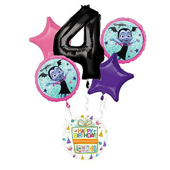 Mayflower Products Vampirina 4th Birthday Party Supplies Balloon Bouquet Decorations