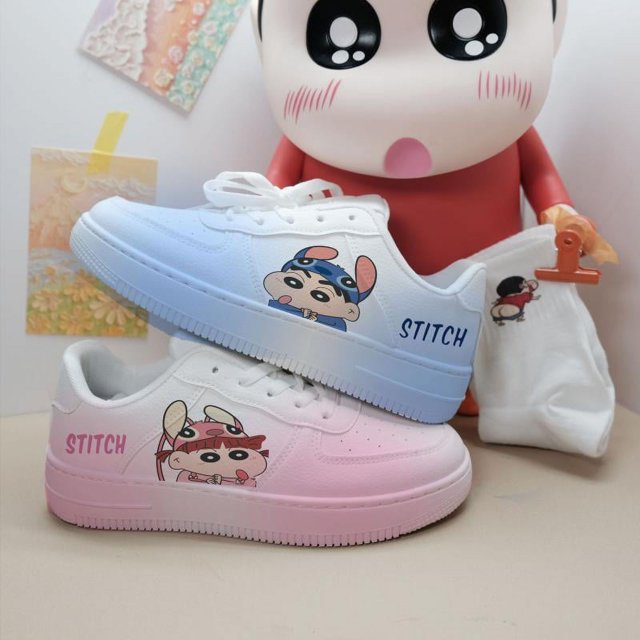 Zapatos blancos informales de suela gruesa para mujer, zapatillas deportivas con diseño de Pato Mandarín a la moda, estilo universitario, tendencia nacional, para parejas