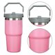 thumbnail image 3 of Botella de agua deportiva con pajita y asa de 20/30 oz termo de acero inoxidable de doble capa para deportes al aire libre, 3 of 8