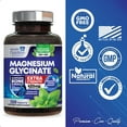 Magnesium Glycinate 425 mg with Calcium Natural, High Absorption Magnesium Tablets Chelated