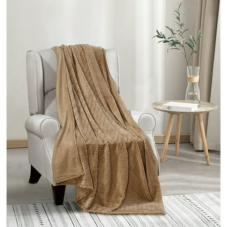 Oversized Chevron Braided Throw Mocha