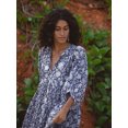 thumbnail image 2 of EASYBRAUS Women Floral Print Maxi Dress Boho Lantern Sleeve Loose Fit Spring 2025 S-2XL, 2 of 8