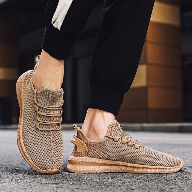 Zapatos casuales para hombre, zapatos de tenis de malla transpirable, zapatos para caminar sin cordones, ligeros Likrtyny Tenis De Mujer Tenis De Hombre