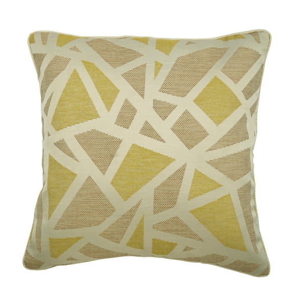 Throw Pillow Cover, Cushion Cover, Pillow Covers 22x22 inch (55x55 cm) Yellow, Art Silk Throw Pillow Covers, Handmade Pillow Covers, Contemporary, Abstract - Tangled Trellis